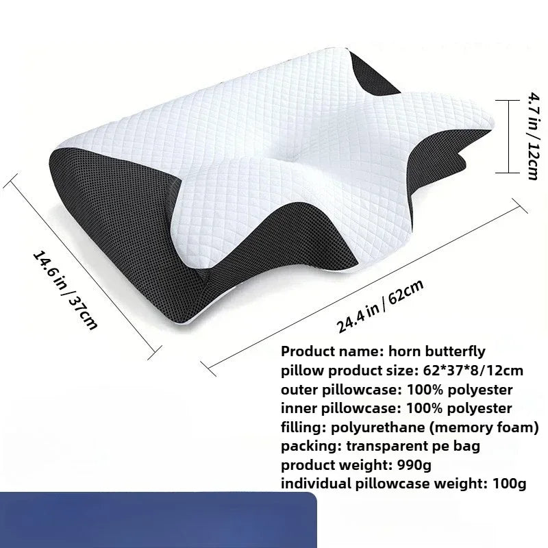 Ergonomic Memory Foam Cervical Neck Pillow