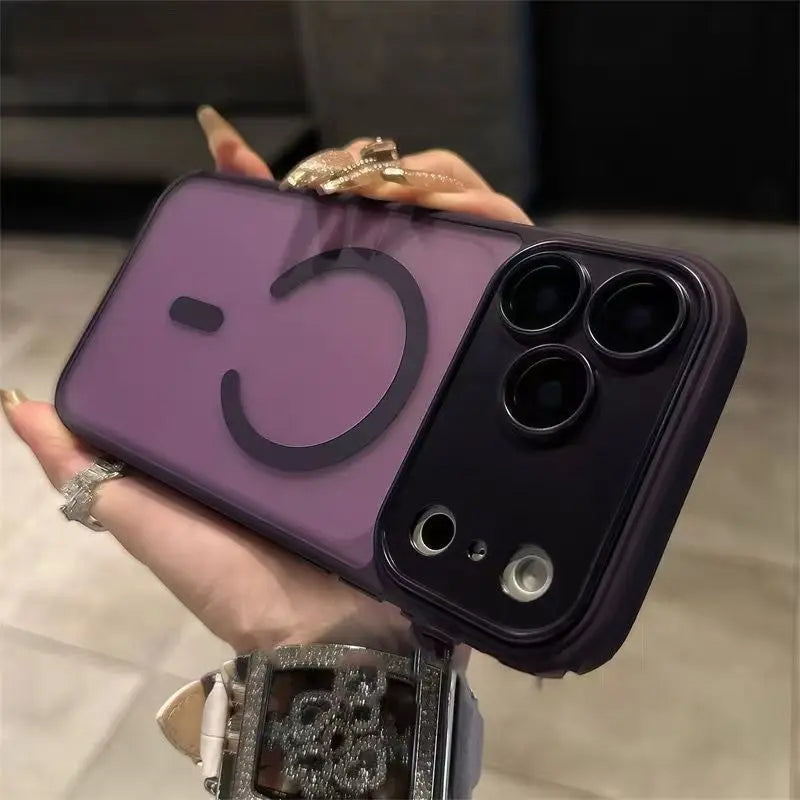 Magnetic Luxury Matte Translucent Phone Case – MagSafe Compatible | iPhone 17 Air 16 15 14 13 12 11 Series