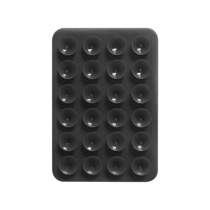 Silicone Suction Phone Holder Mat – Anti-Slip Wall Mount & Desk Stand | No-Drill Phone Grip