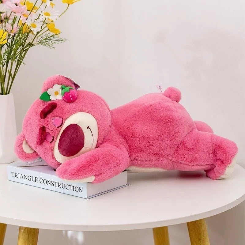 New 30cm Story Lotso Cute Bear Strawberry Sofa Plush Pillow Stuffed Toys Children Girls Friends Festivals Birthday Gift