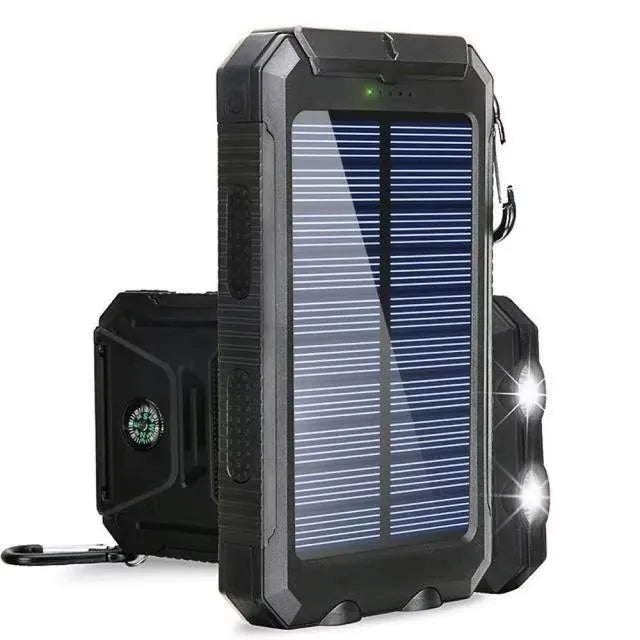 Solar Power Bank 80000mAh – Portable Charger with LED Light for All Smartphones