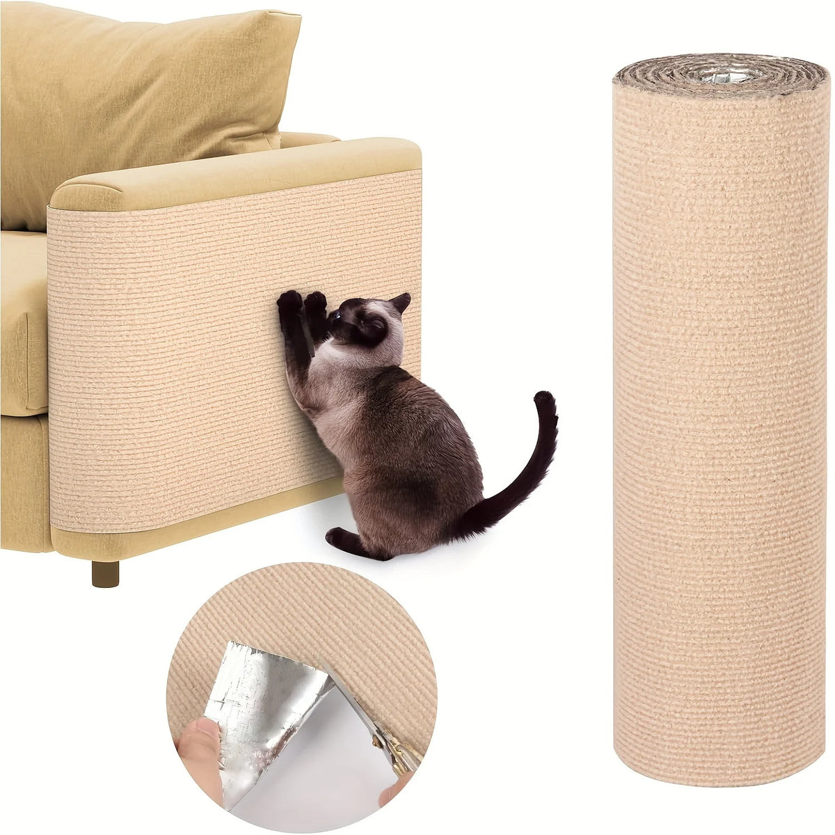Cat Scratching Mat – Self-Adhesive Furniture Protector for Healthy Claws (30x100CM)