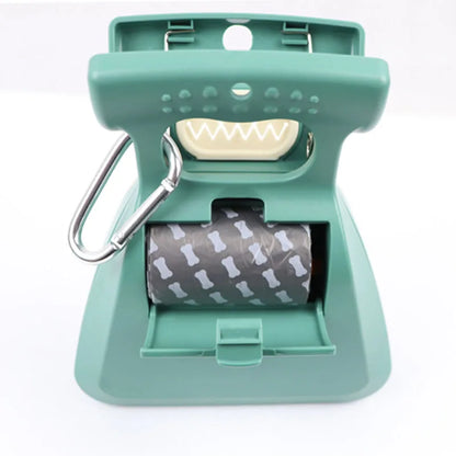 Dog Poop Bag Dispenser & Foldable Pooper Scooper – Travel-Ready Pet Waste Cleaner