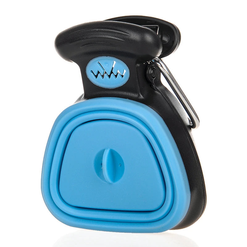 Dog Poop Bag Dispenser & Foldable Pooper Scooper – Travel-Ready Pet Waste Cleaner