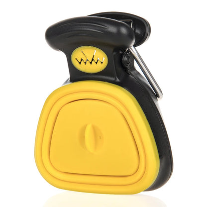 Dog Poop Bag Dispenser & Foldable Pooper Scooper – Travel-Ready Pet Waste Cleaner