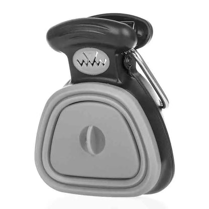 Dog Poop Bag Dispenser & Foldable Pooper Scooper – Travel-Ready Pet Waste Cleaner