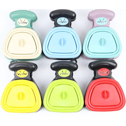 Dog Poop Bag Dispenser & Foldable Pooper Scooper – Travel-Ready Pet Waste Cleaner