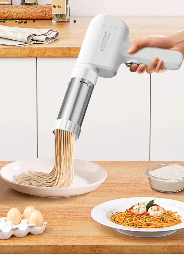 Electric Cordless Noodle Maker – 5 Shapes | Portable Handheld Press