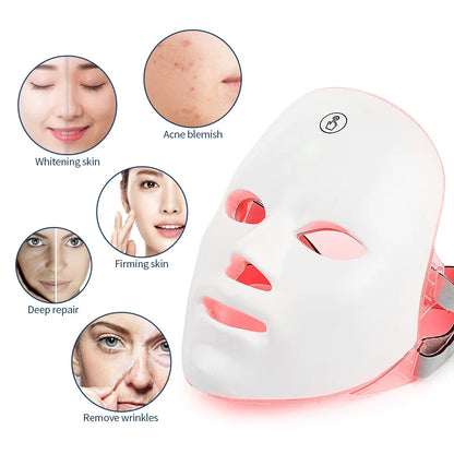 7-Color LED Photon Therapy Face Mask