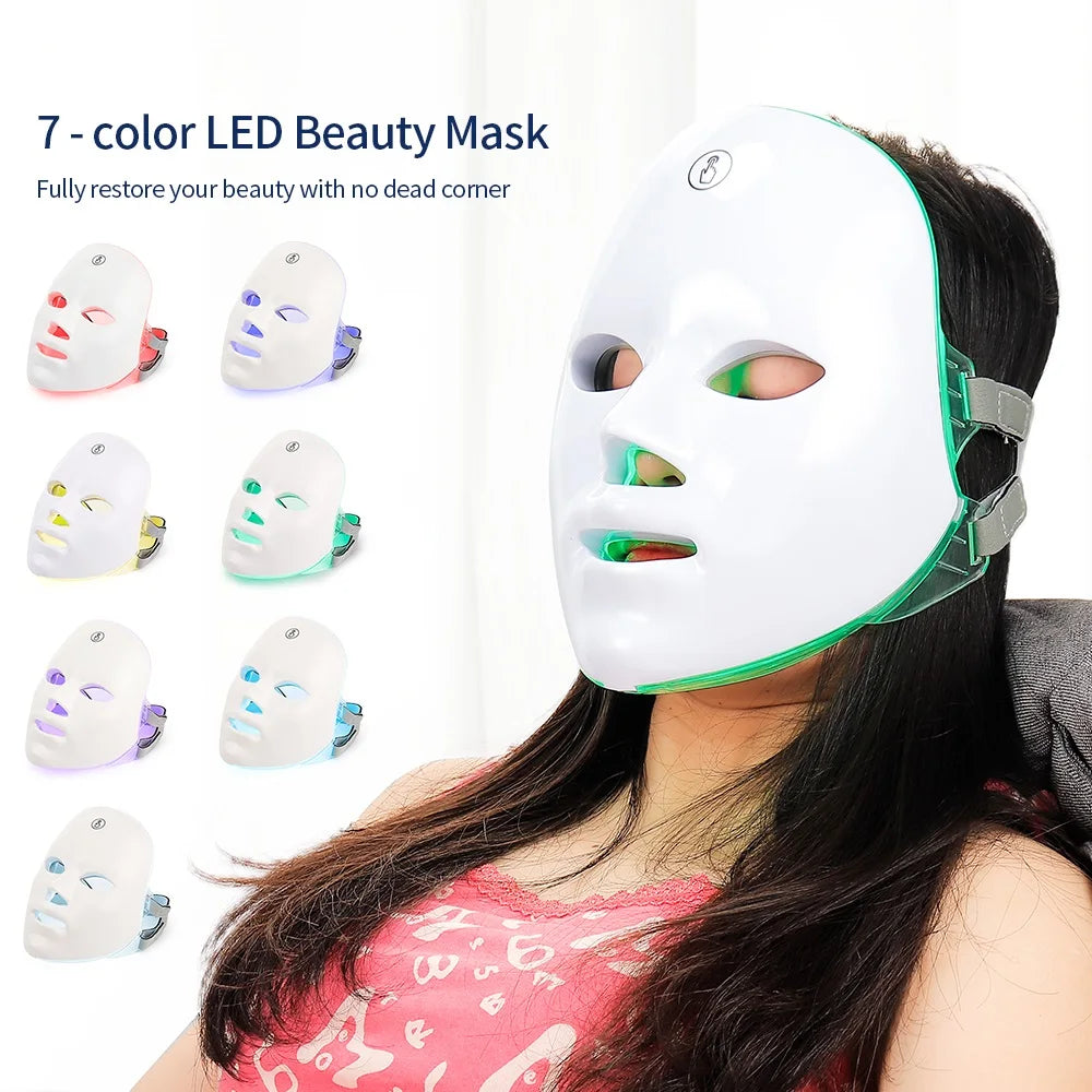 7-Color LED Photon Therapy Face Mask