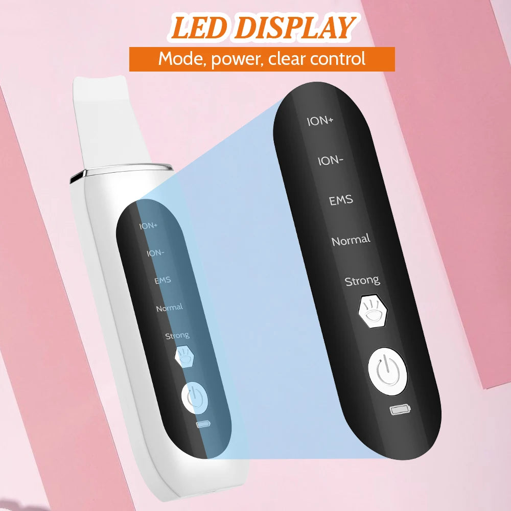 5-in-1 Ultrasonic Skin Scrubber & LED Facial Cleansing Device