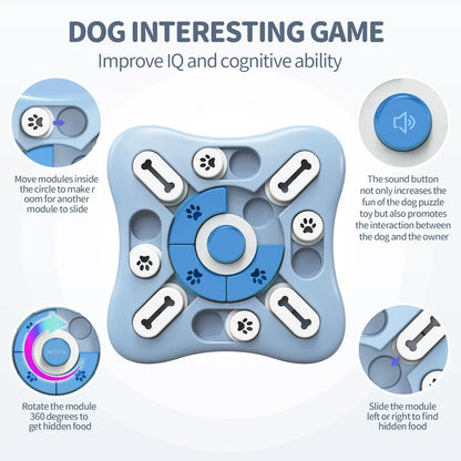 Interactive Dog Slow Feeder Toy – IQ-Boosting Puzzle for Puppies & Dogs