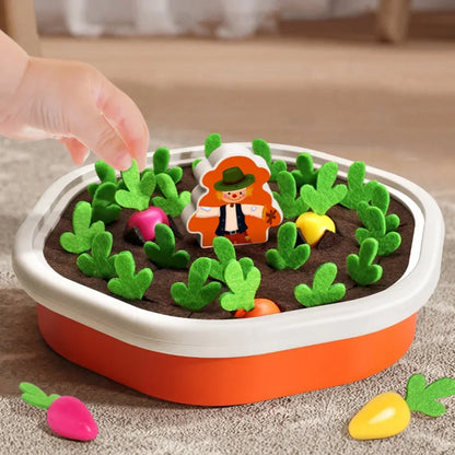 Kids Pull-Out Radish Toy | Color Recognition & Early Learning Game