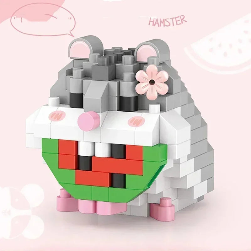 Mini Potted Succulent Flower Building Blocks DIY Cute Bouquet Model Ornaments Adult Children Assembly Toy Boys Girls Gift