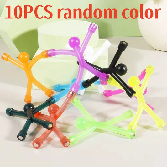 Colorful Mini Man Fridge Magnets – Set of 10 | Home & Office Decor