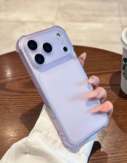 Matte Clear Phone Case with Holder – Magnetic, Shockproof & Anti-Scratch | iPhone 11–17 Pro Max, Air, 16E, XS, XR