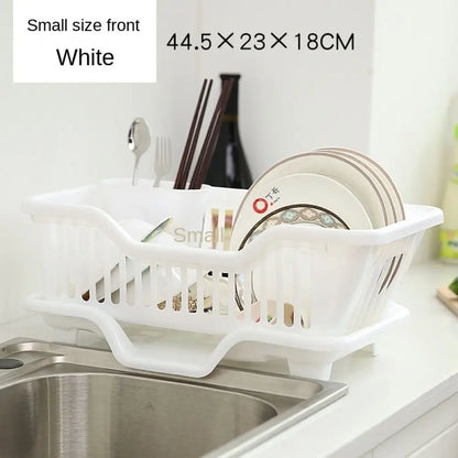 Dish Drying Rack with Drain Board – Countertop Kitchen Organiser
