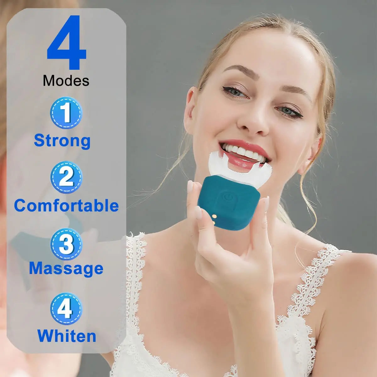 Electric U-Shaped Toothbrush for Adults – 360° Whitening & Gum Care
