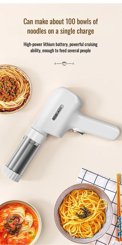 Electric Cordless Noodle Maker – 5 Shapes | Portable Handheld Press