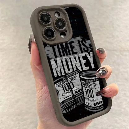 Time is Money Phone Case – Compatible with iPhone 17, 16, 15, 14, 13, 12, 11 Series