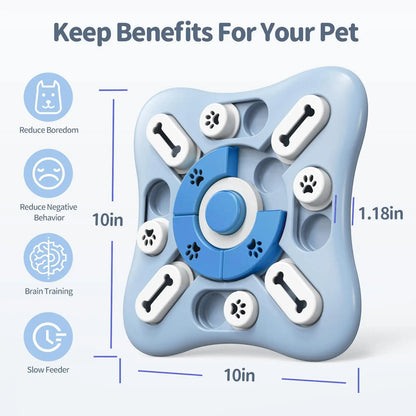 Interactive Dog Slow Feeder Toy – IQ-Boosting Puzzle for Puppies & Dogs