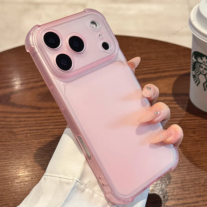 Matte Clear Phone Case with Holder – Magnetic, Shockproof & Anti-Scratch | iPhone 11–17 Pro Max, Air, 16E, XS, XR