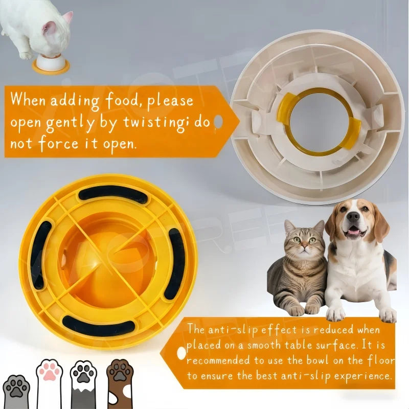 Pet Licking Bowl | Slow Feeder & Interactive Toy for Dogs and Cats