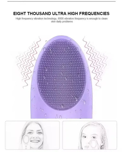 4-in-1 Electric Facial Cleansing Brush | Blackhead Remover, Exfoliator & Skin Massager