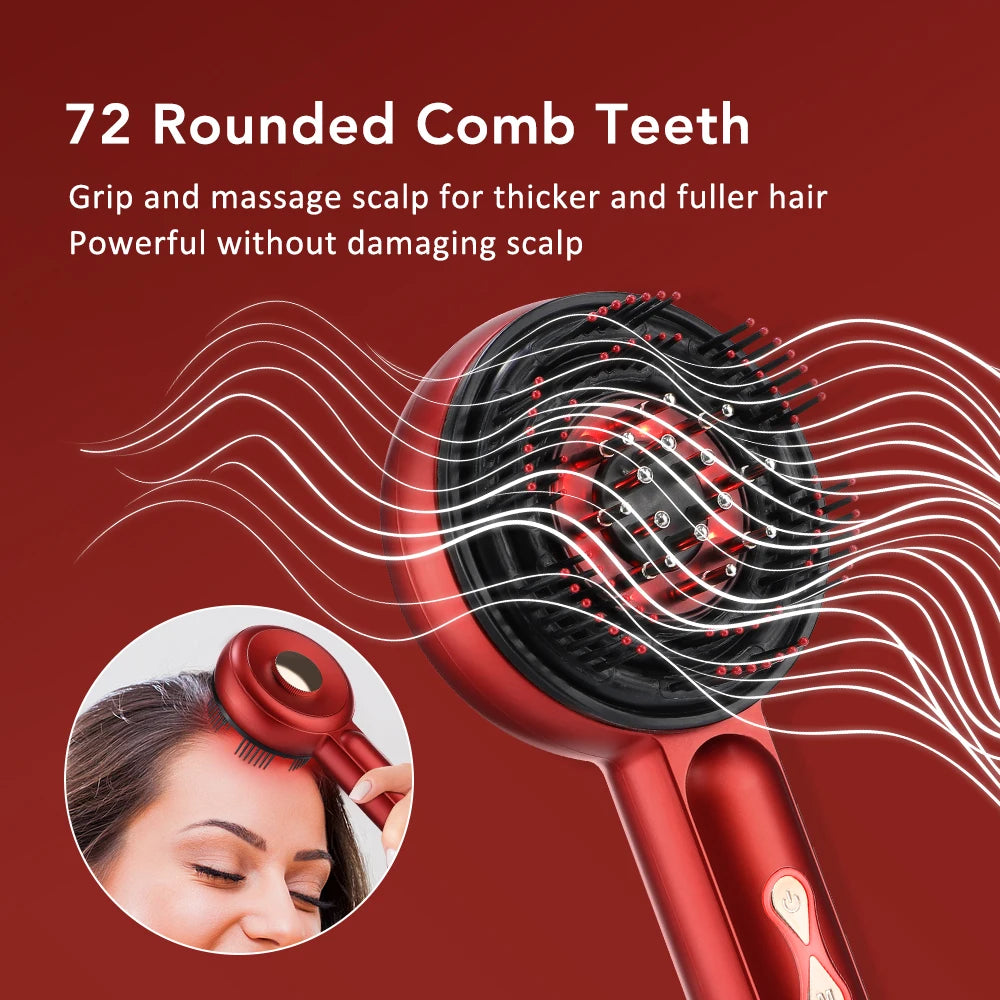 Electric Vibration Scalp Massager & Hair Growth Comb