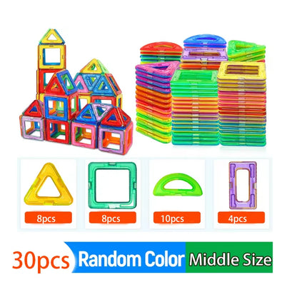 Magnetic Building Blocks DIY Magnets Toys Medium Size STEM Toys Construction Toys Learning Educational Magnet Toys