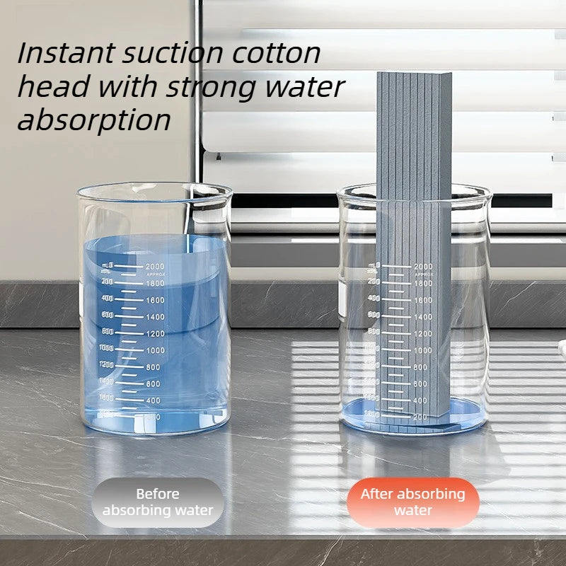 Primeza Mini Mop | Retractable Wet & Dry Cleaning Mop for Kitchen, Bathroom & Car