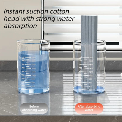 Primeza Mini Mop | Retractable Wet & Dry Cleaning Mop for Kitchen, Bathroom & Car