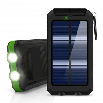 Solar Power Bank 80000mAh – Portable Charger with LED Light for All Smartphones