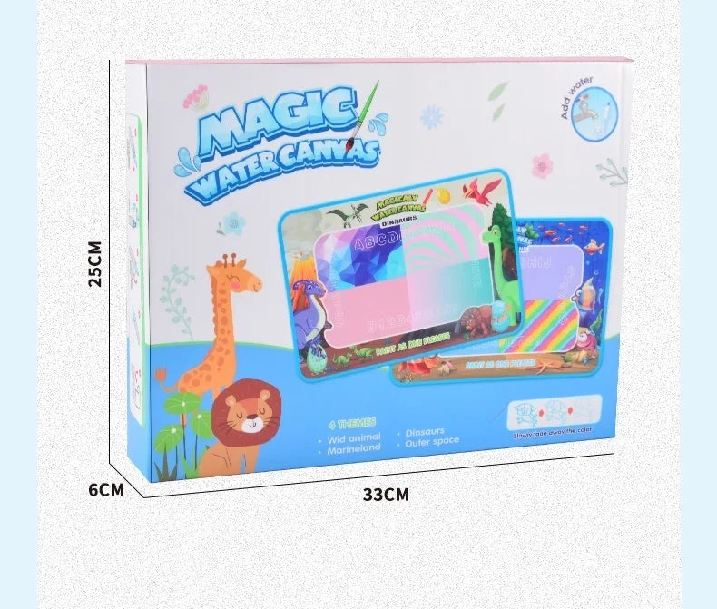 Water Doodle Mat Kids Painting Writing Color Doodle Drawing Mat Toy Bring Magic Pens Educational Toys for Girl Boy Toddler Gift