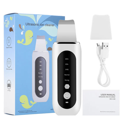 5-in-1 Ultrasonic Skin Scrubber & LED Facial Cleansing Device