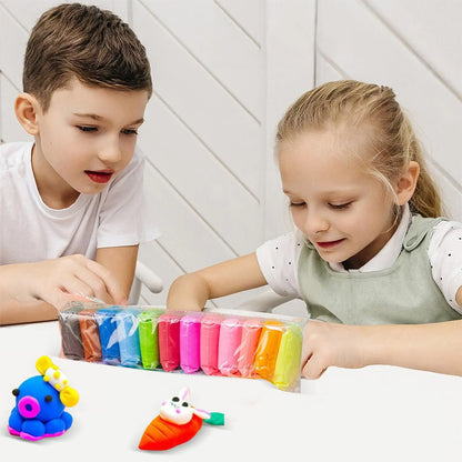 Air Dry Clay Set – 12, 24 & 36 Colors Super Light Modeling Clay for Kids & Adults