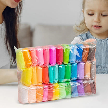 Air Dry Clay Set – 12, 24 & 36 Colors Super Light Modeling Clay for Kids & Adults