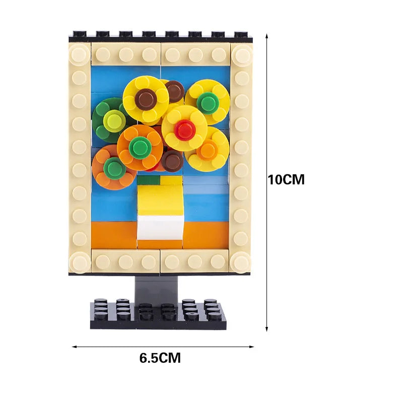 MOC City Series Scene Building Blocks Flower Shop Garden white poplar Men's restroom DIY Kids Toys Park Bench Street Lamp Toys