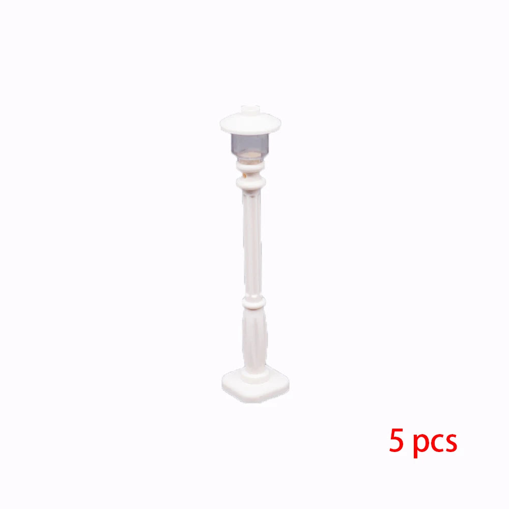 MOC City Series Scene Building Blocks Flower Shop Garden white poplar Men's restroom DIY Kids Toys Park Bench Street Lamp Toys