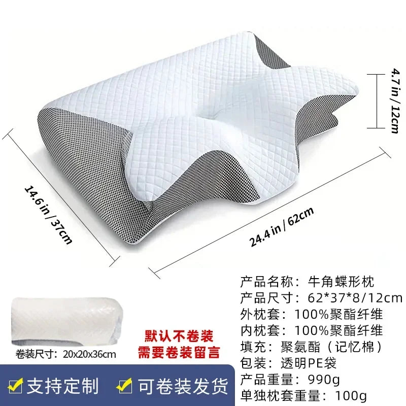 Ergonomic Memory Foam Cervical Neck Pillow