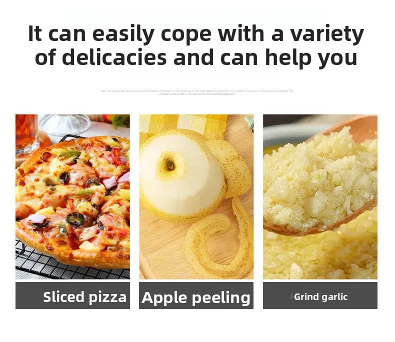 Kitchen Gadget Set – 6-Piece Pizza Knife, Vanilla Cutter, Bottle Opener, Shredder & Garlic Grinder