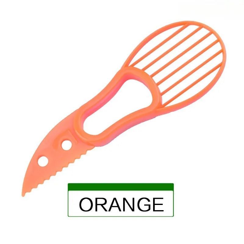 3-in-1 Avocado Slicer, Pitter & Peeler — Food-Grade Plastic Kitchen Tool