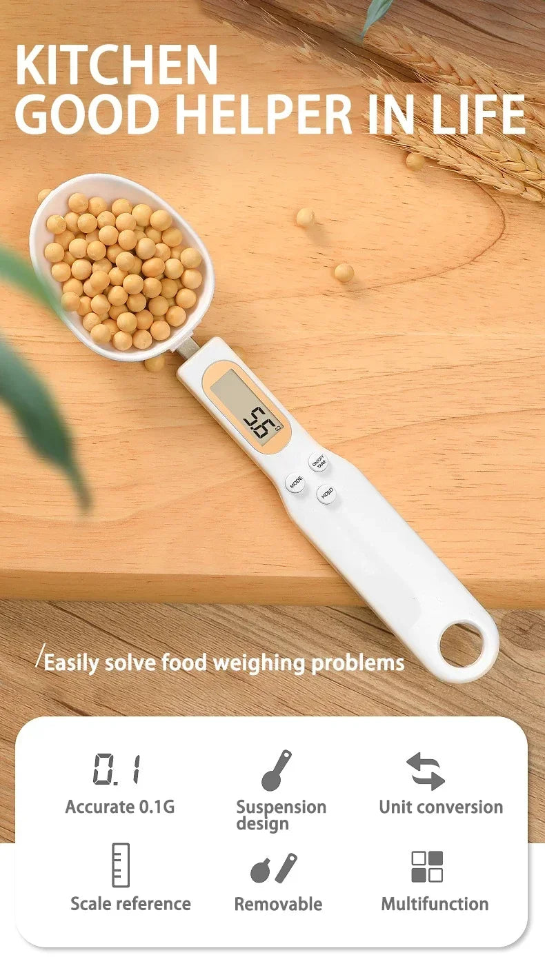 Mini Digital Spoon Scale – 0.1g to 500g Precision Kitchen Scale