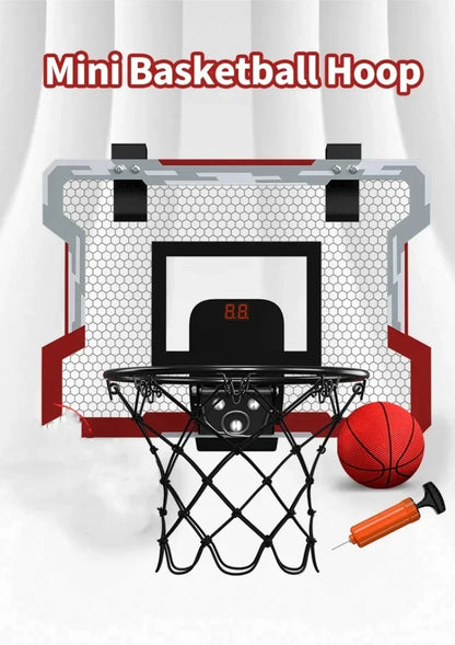 Kids Mini Basketball Hoop Set – Wall Mount with Scoreboard Option