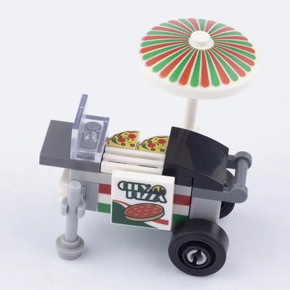MOC City Series Scene Building Blocks Flower Shop Garden white poplar Men's restroom DIY Kids Toys Park Bench Street Lamp Toys