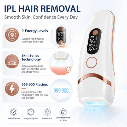 IPL Hair Removal Device — 999,900 Flashes