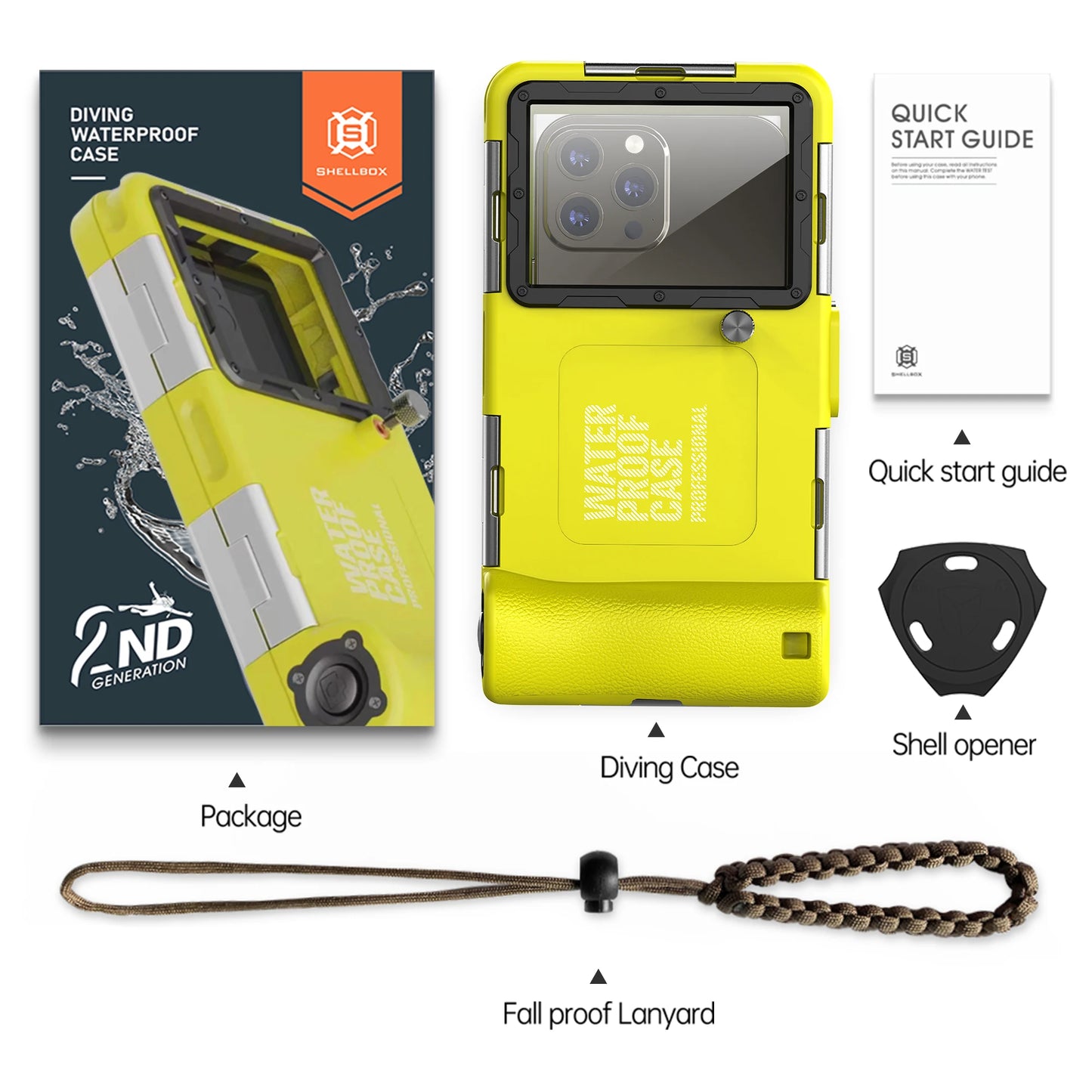IP68 Waterproof Phone Case 15m/50ft – Universal 6.9" | Diving & Underwater Photography