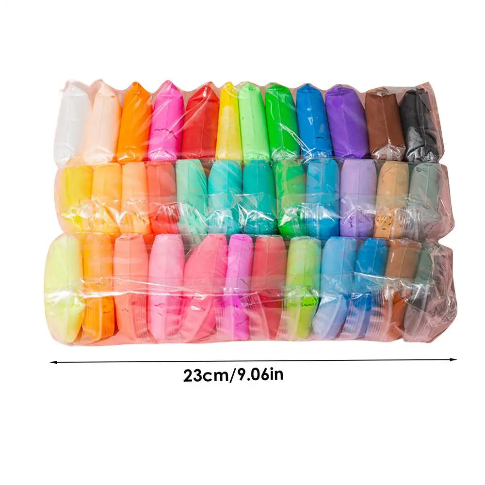 Air Dry Clay Set – 12, 24 & 36 Colors Super Light Modeling Clay for Kids & Adults