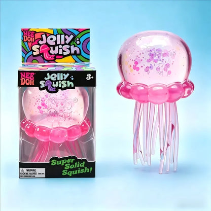 Needoh Fuzz Ball Jellyfish Squishy Blind Box — Stress Relief Sensory Toy