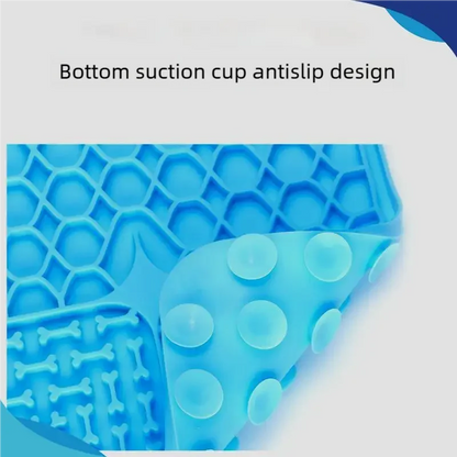 Silicone Lick Mat for Dogs & Cats | Slow Feeder with Suction Cups